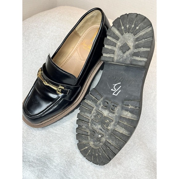 Sam Edelman Laurs Loafers Lug Sole Black Y2K Preppy Platform Shoes Women Size 6M - Picture 10 of 10